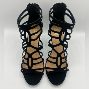 MATERIAL GIRL Pixie Black Cage Heels